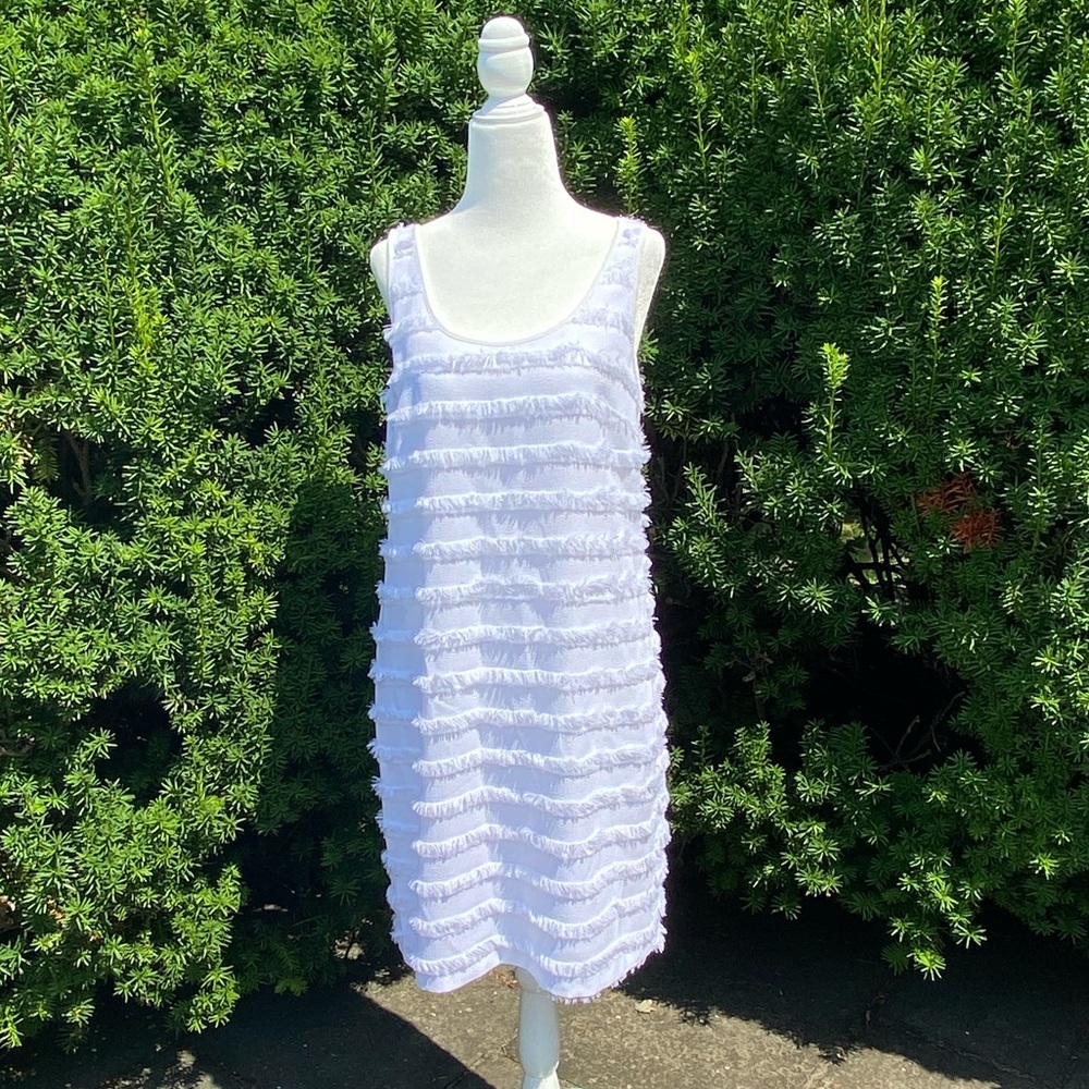 VINCE CAMUTO*Gorgeous White Fringe Dress*US 6*$225